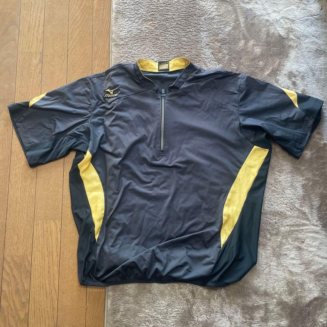 MizunoProウェア3点セット　ブラック/ゴールド Oサイズ