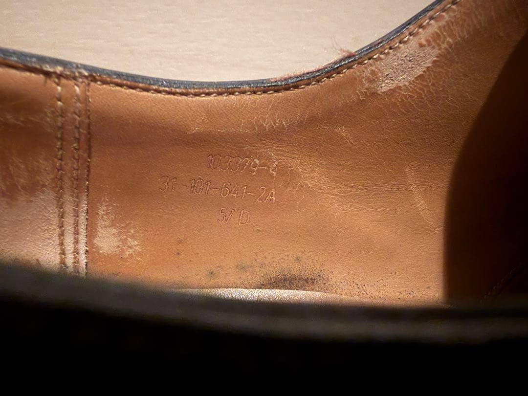 J.M. WESTON ゴルフ641 5/D 使用感あり 純正シューツリー付