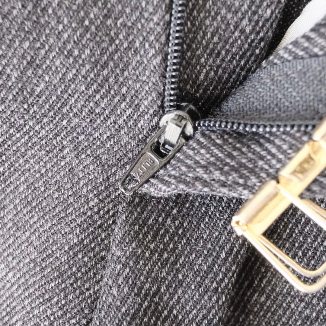 80s イタリア製 euro vintage チャコールグレー スラックス