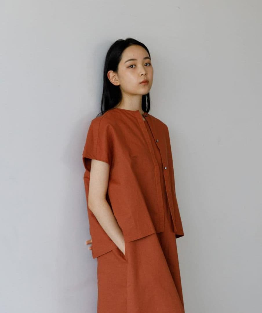 【used品】 かぐれ ワイドオールインワン&クロップドブラウス セットアップ