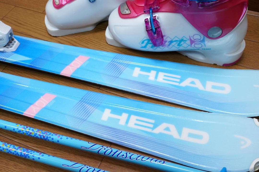 メンテ済 127cm 靴23cm HEAD スキーセット
