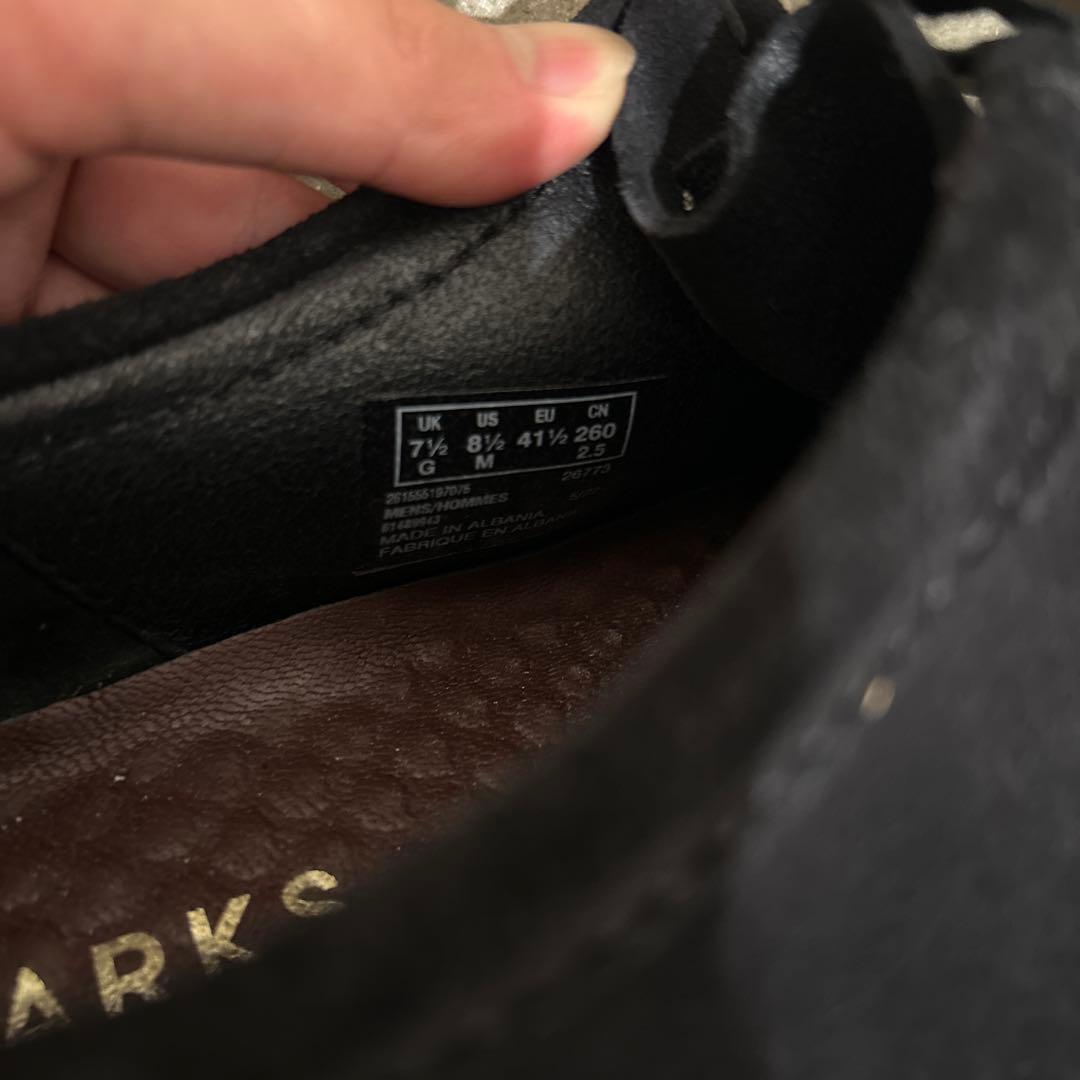 【美品】Clarks Wallabee Black クラークス ワラビー