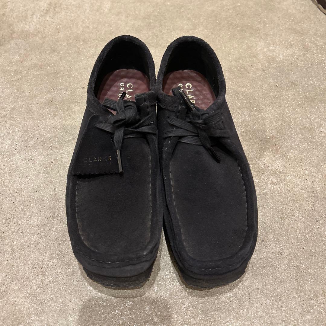 【美品】Clarks Wallabee Black クラークス ワラビー