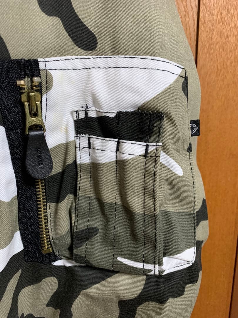 MA-1 スノーカモ　カモフラ　ALPHA AVIREX