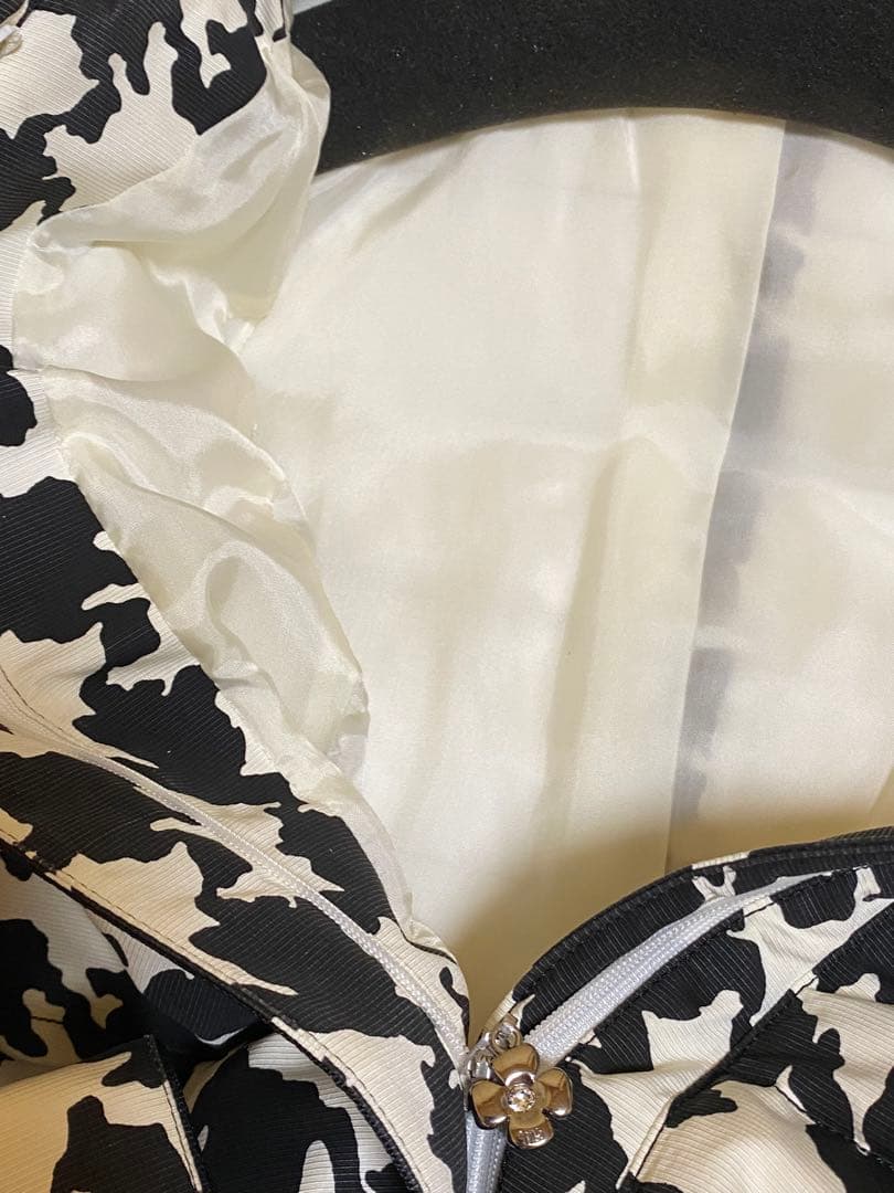 M'S GRACY ハウンドトゥース柄 ロングコート 38