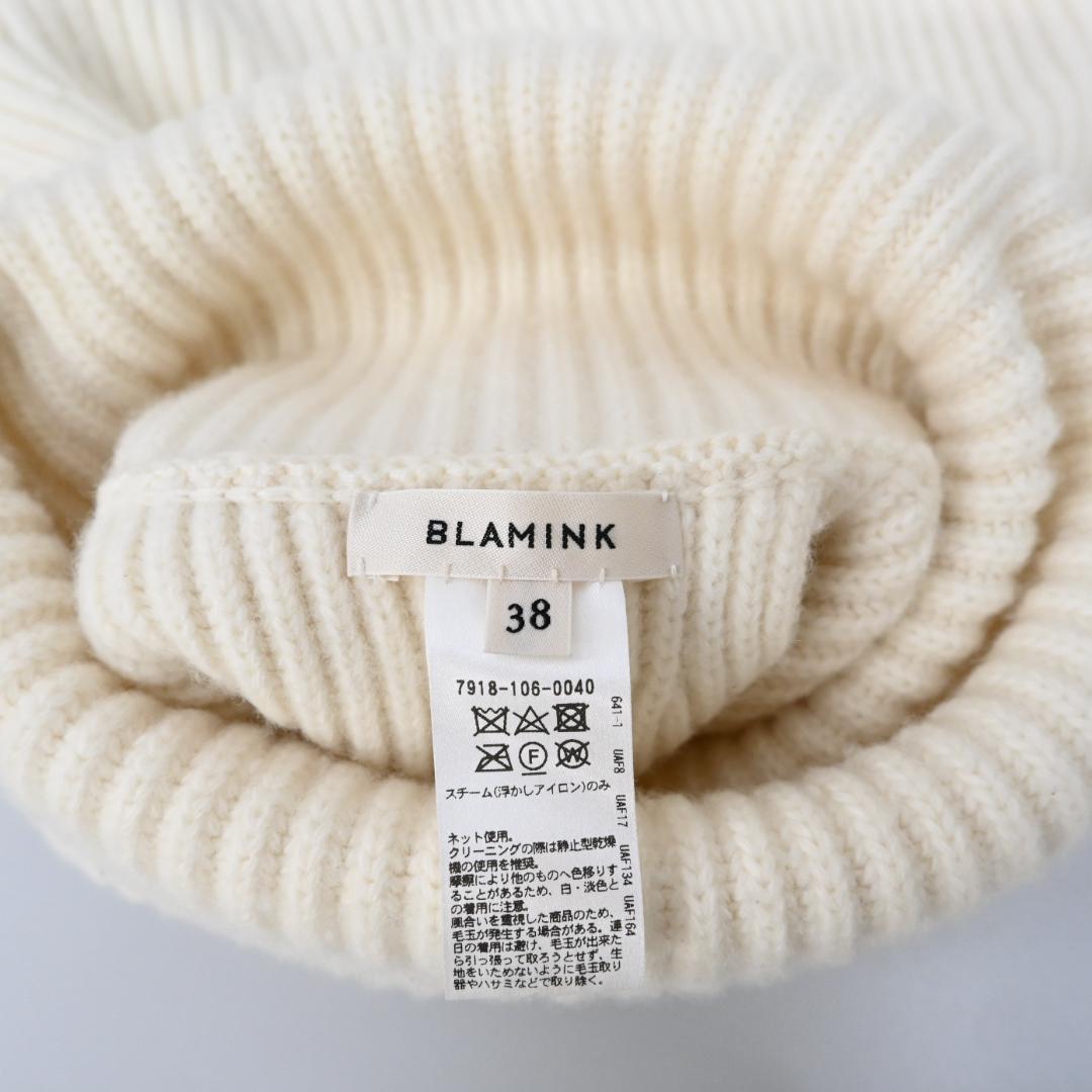 □ 44632★年 ブラミンク バッククロス ニットベスト アイボリー”