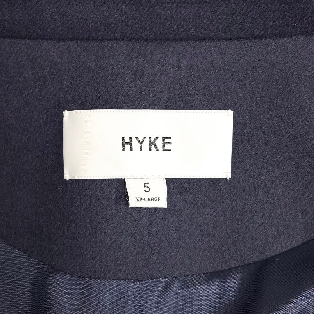 未使用級✨ハイク　2024　ウールショップコート　ネイビー　XXL　ロングコート
