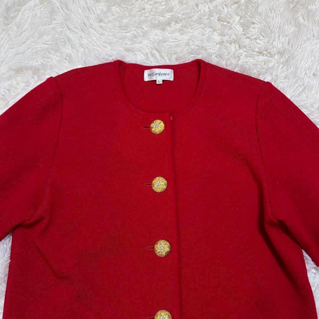 合馬公式アカウント1イヴサンローラン 金ボタン　セーター　ウール