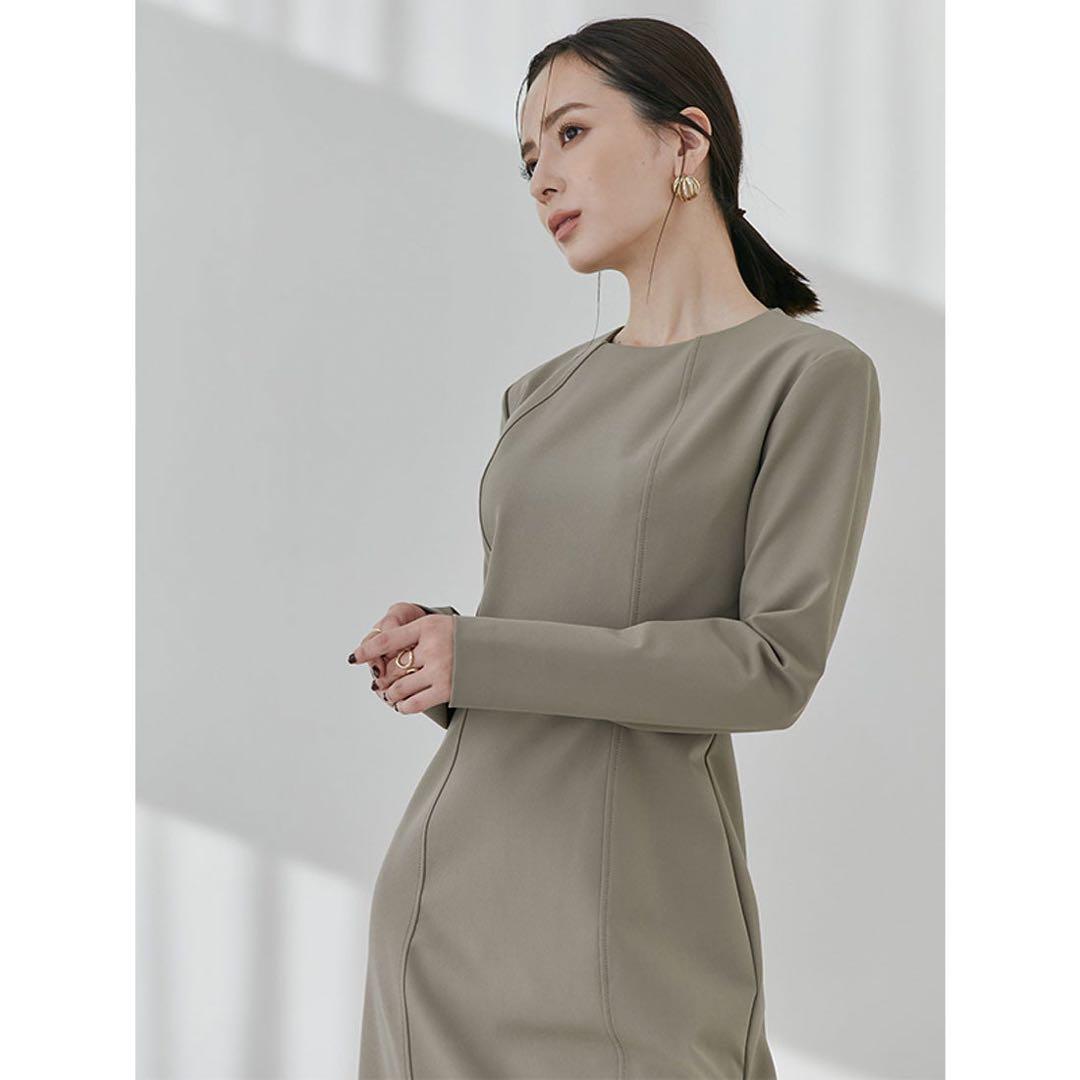 【新品未使用】anuans ステッチワークコクーンワンピース