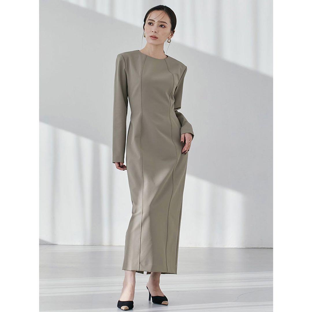 【新品未使用】anuans ステッチワークコクーンワンピース