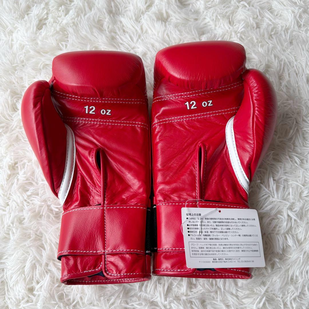 新品未使用⭐︎Winning 12オンス グローブ レッド マジックテープ式