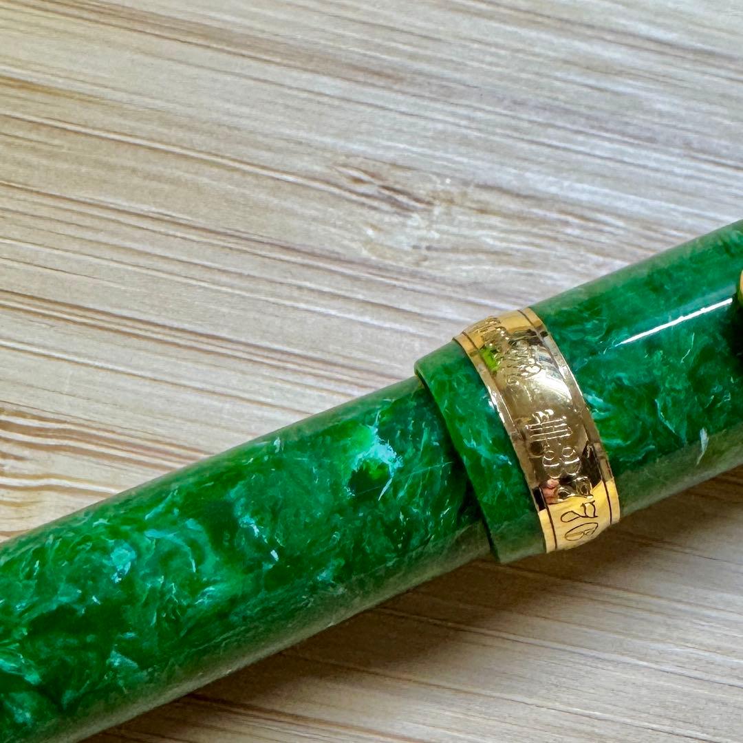 【美品】 プラチナ万年筆 3776センチュリー セルロイド シャープペンシル 緑