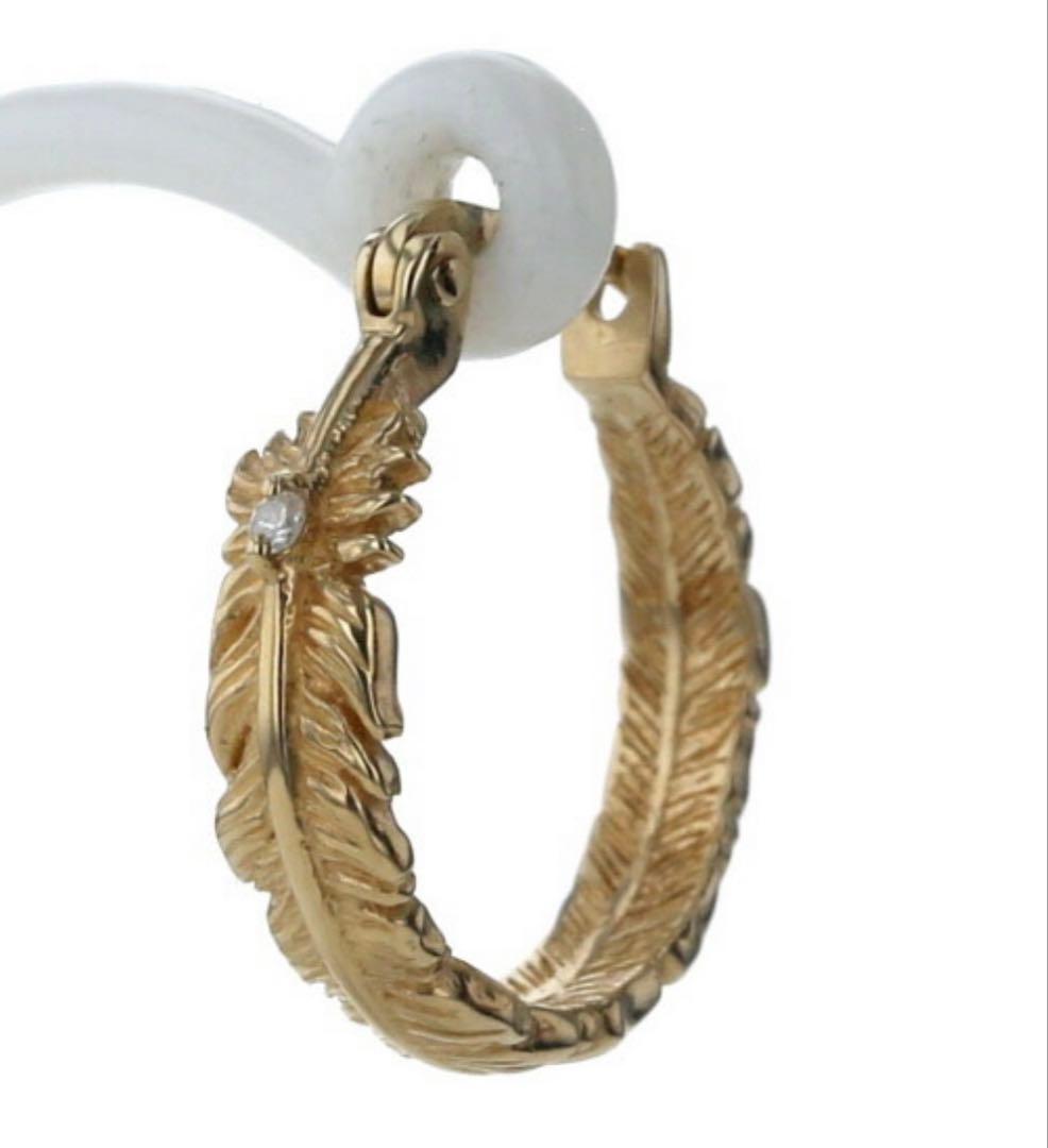 455kayzabro　AVARANCHE K10YG フェザーピアス