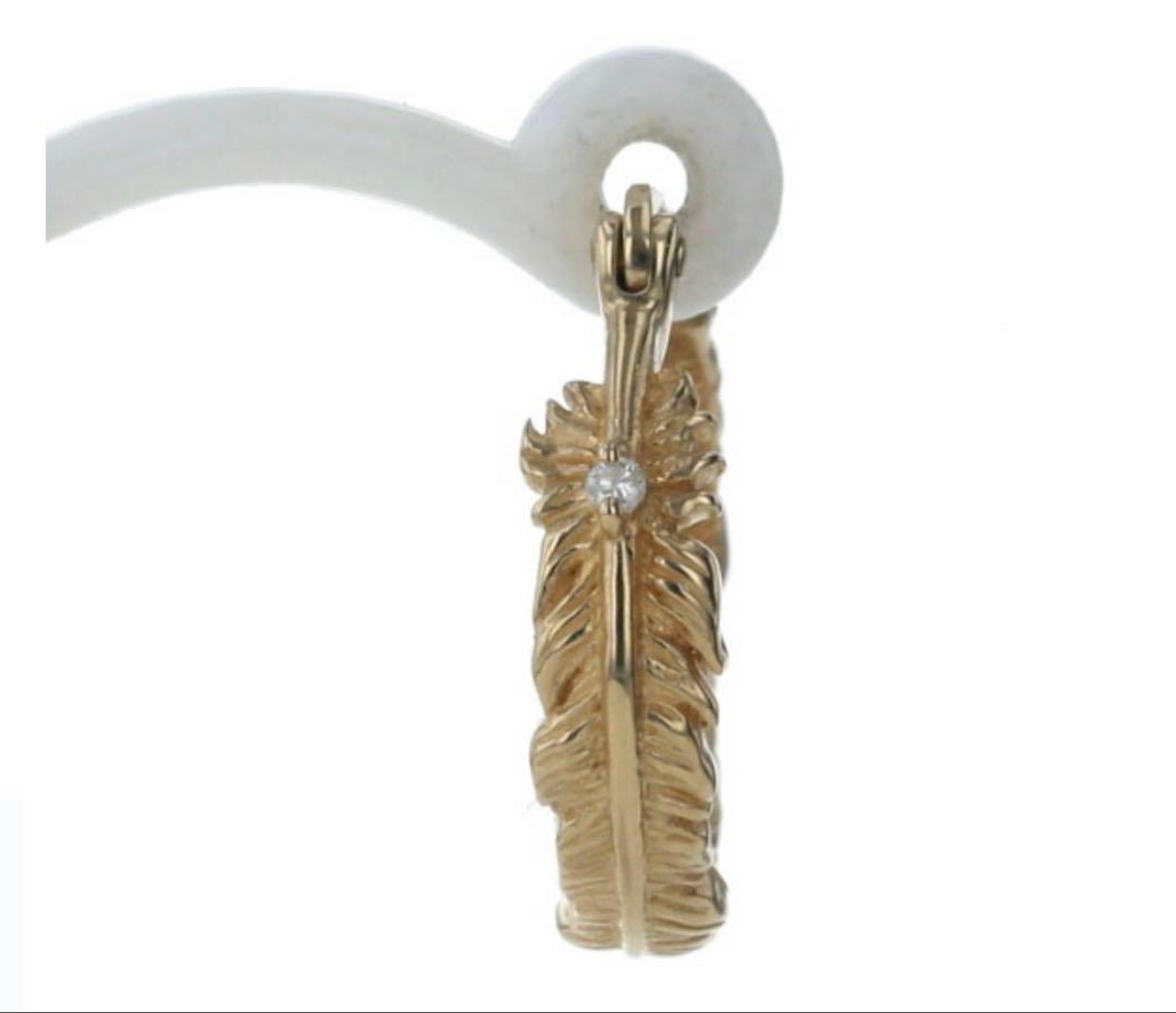 455kayzabro　AVARANCHE K10YG フェザーピアス