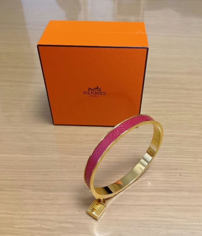 HERMES✨️美品❋ケリー バングル レザー 赤❋