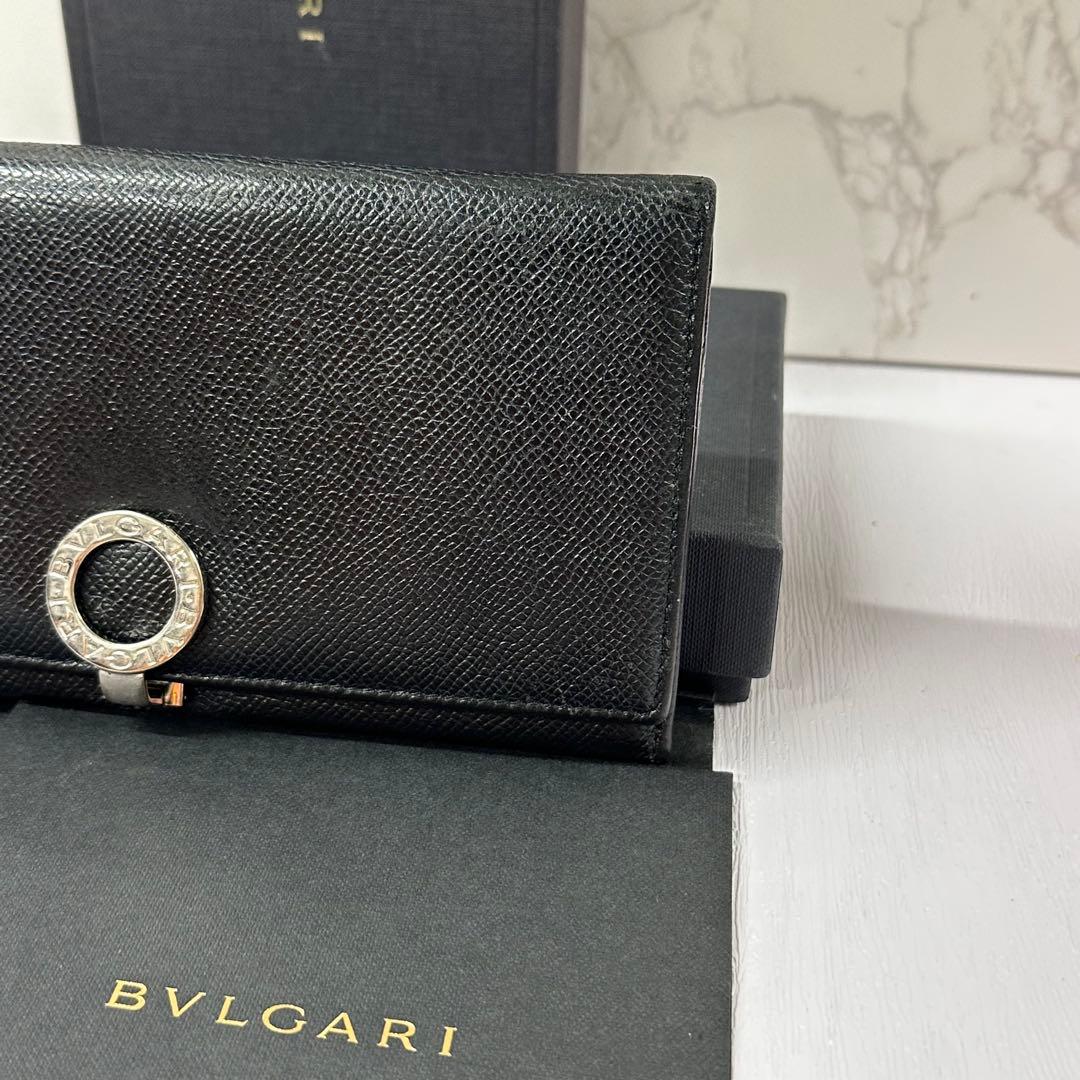 超美品‼️ ブルガリ　BVLGARI 財布　二つ折り　長財布　ロゴクリップ