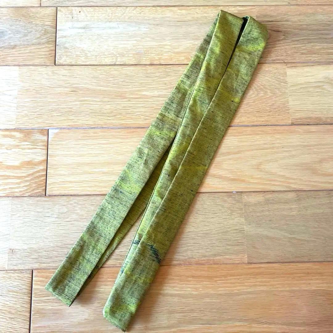 紬リメイク前開きワンピース_36