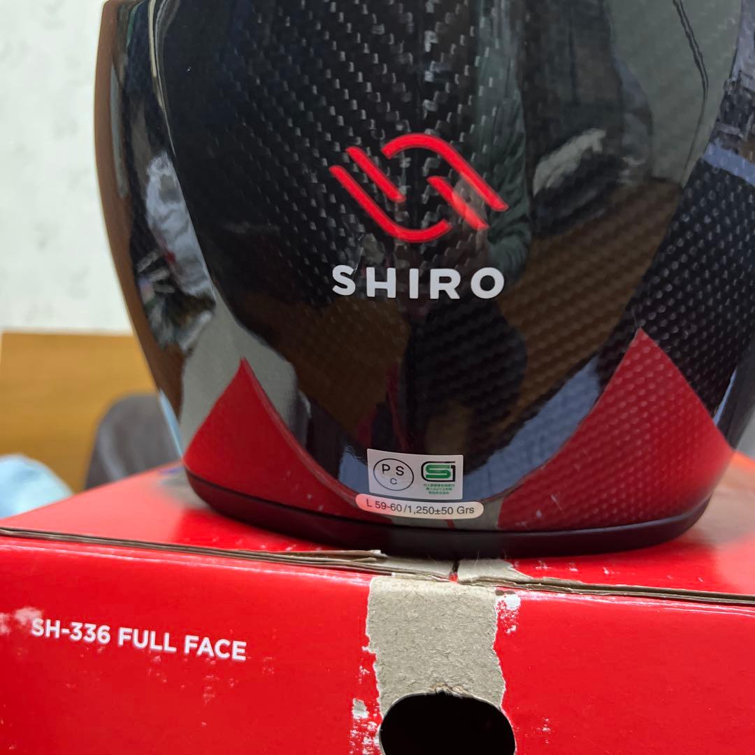 SH-336 カーボン フルフェイスヘルメット Lサイズ ヘルメットバック付き