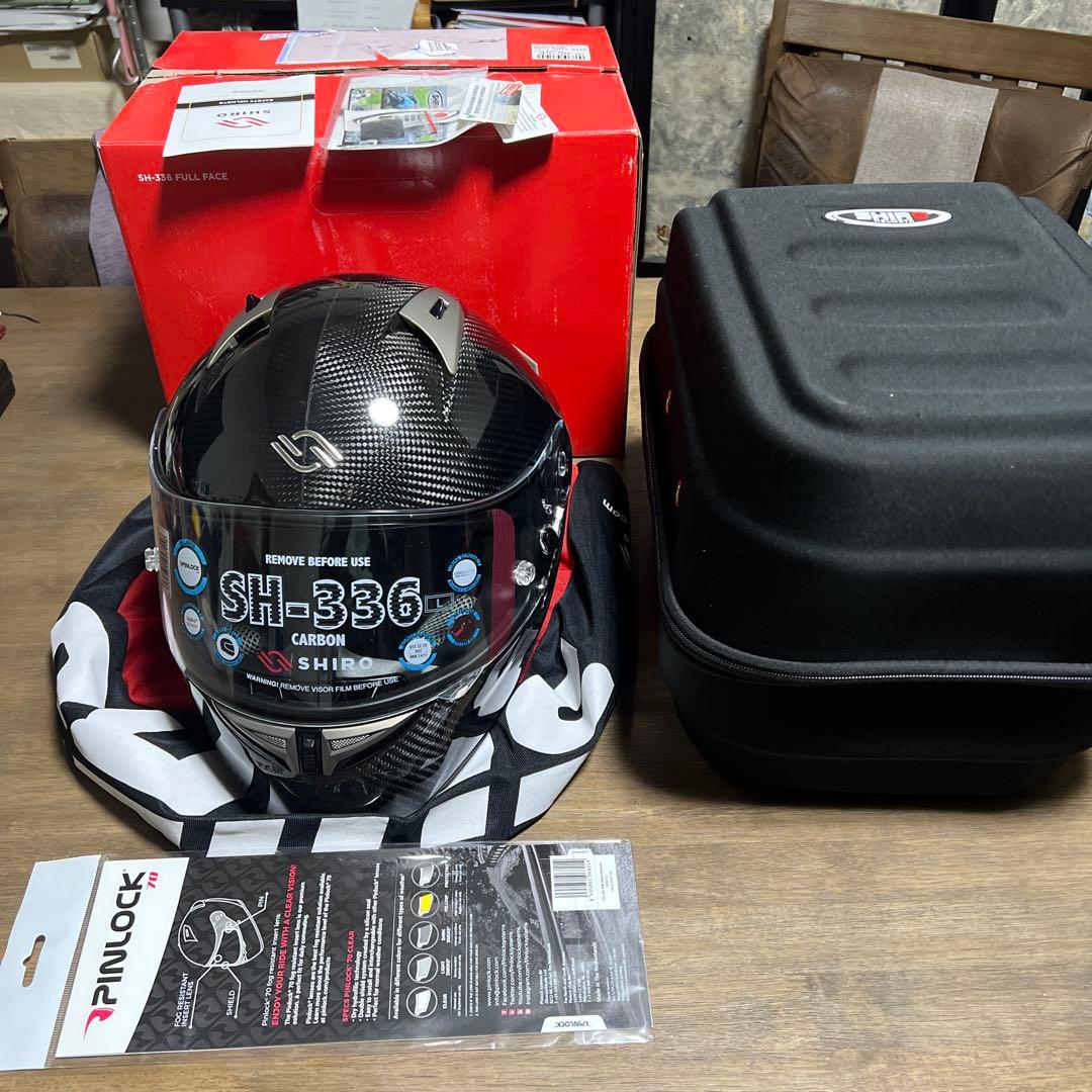 SH-336 カーボン フルフェイスヘルメット Lサイズ ヘルメットバック付き