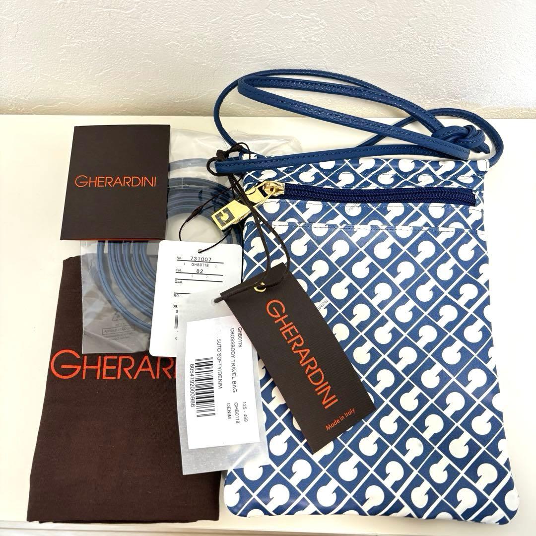 【タグ付未使用保存袋有】ゲラルディーニ ソフティ ショルダーバッグ スマホポーチ