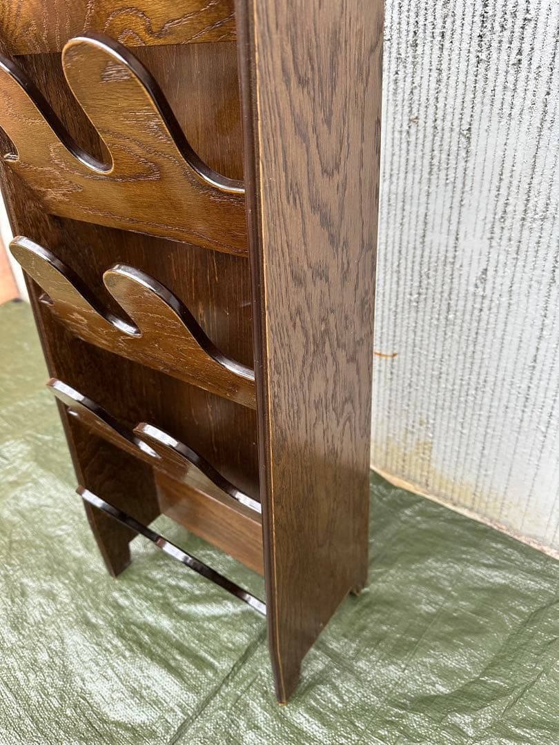 【スリッパラック】パリの雑貨屋　インテルナ南條　オーク材　国産　アンティーク◎