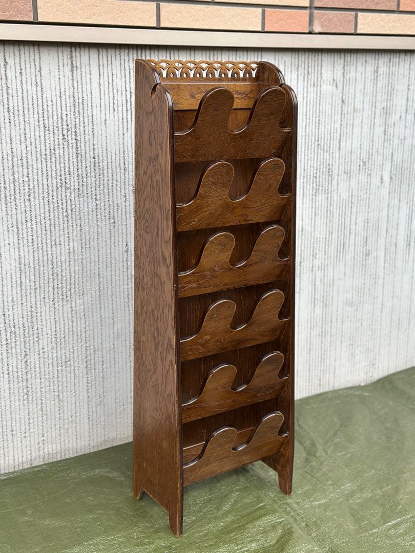 【スリッパラック】パリの雑貨屋　インテルナ南條　オーク材　国産　アンティーク◎