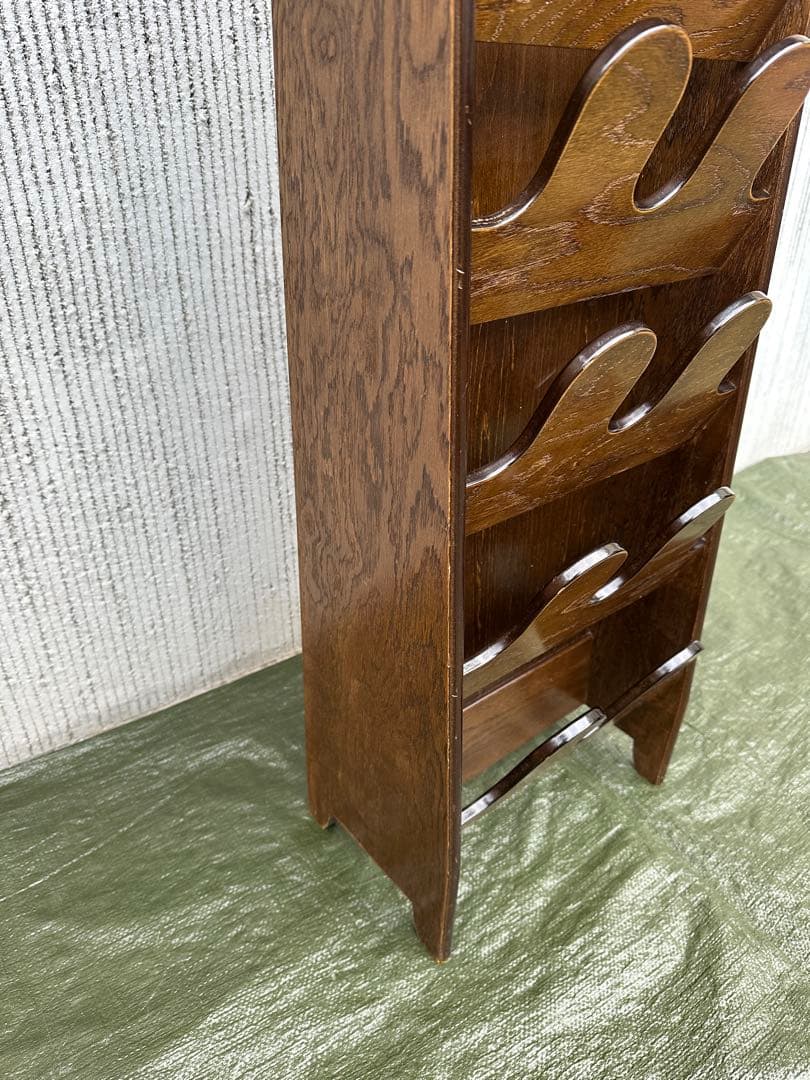 【スリッパラック】パリの雑貨屋　インテルナ南條　オーク材　国産　アンティーク◎