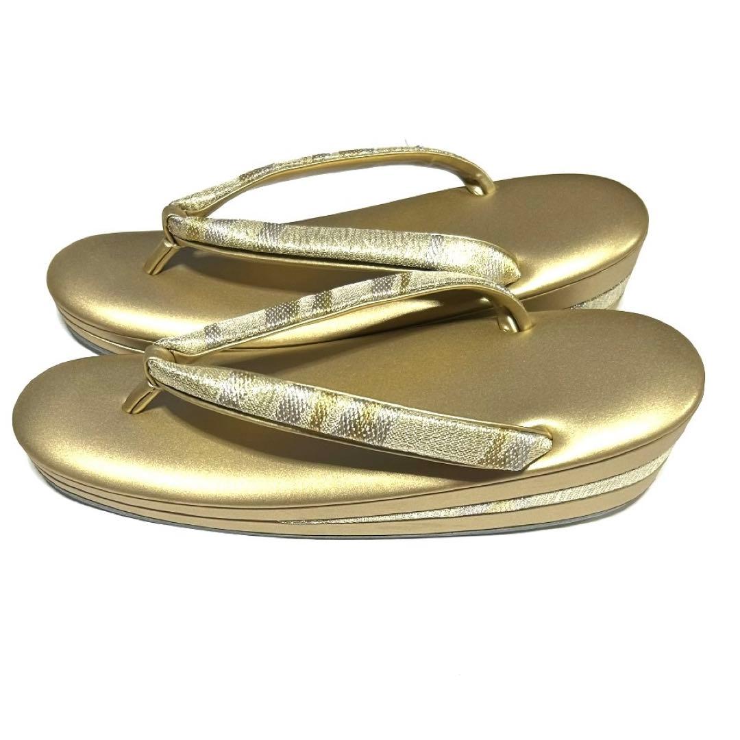 【新品級美品】伊と忠　和装バッグ草履セット　三層　フォーマル　成人式　M〜L