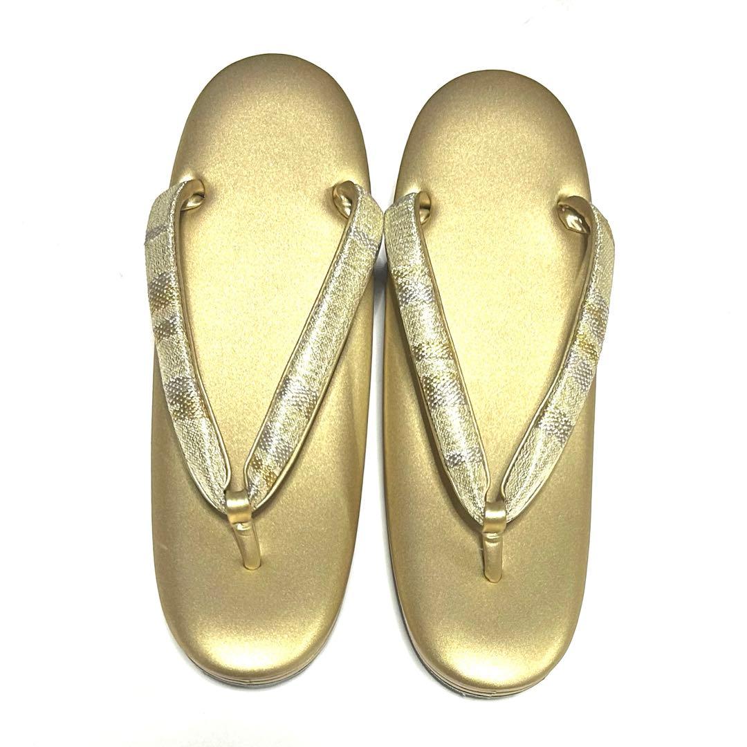 【新品級美品】伊と忠　和装バッグ草履セット　三層　フォーマル　成人式　M〜L