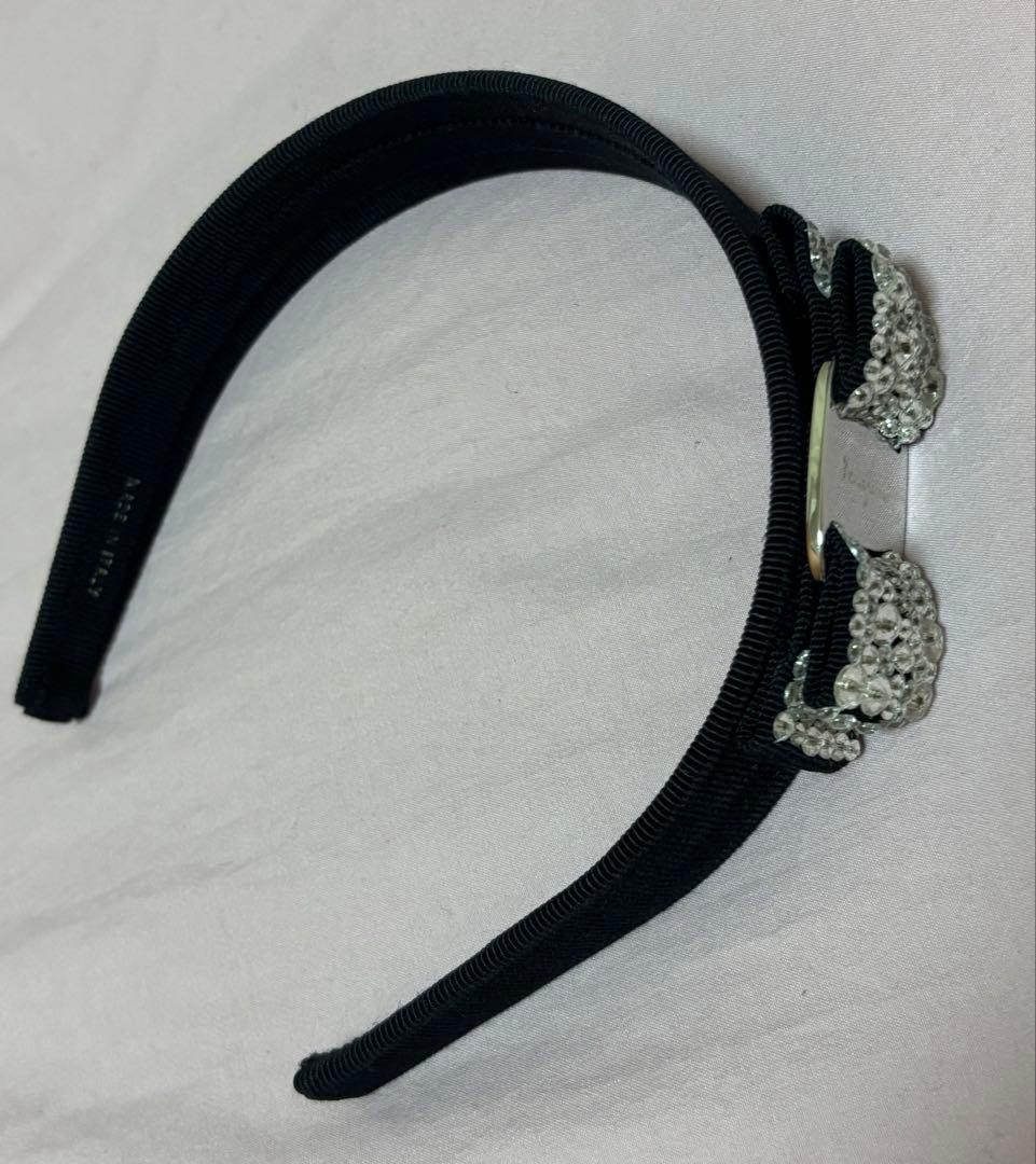 美品　フェラガモ　カチューシャ　ビジュ