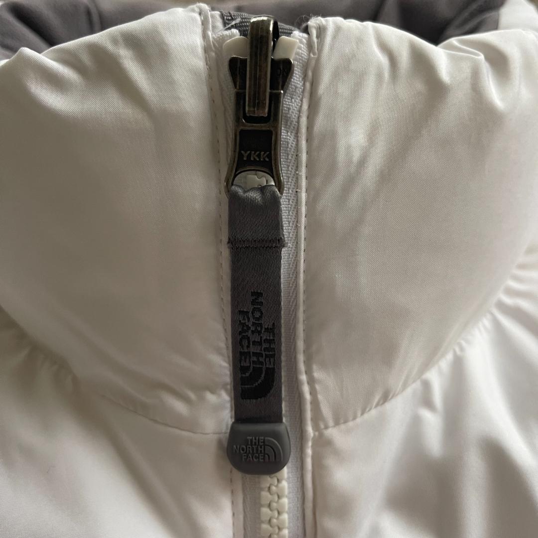ザノースフェイス ヌプシダウンベスト レディースS ホワイト 700フィルパワー