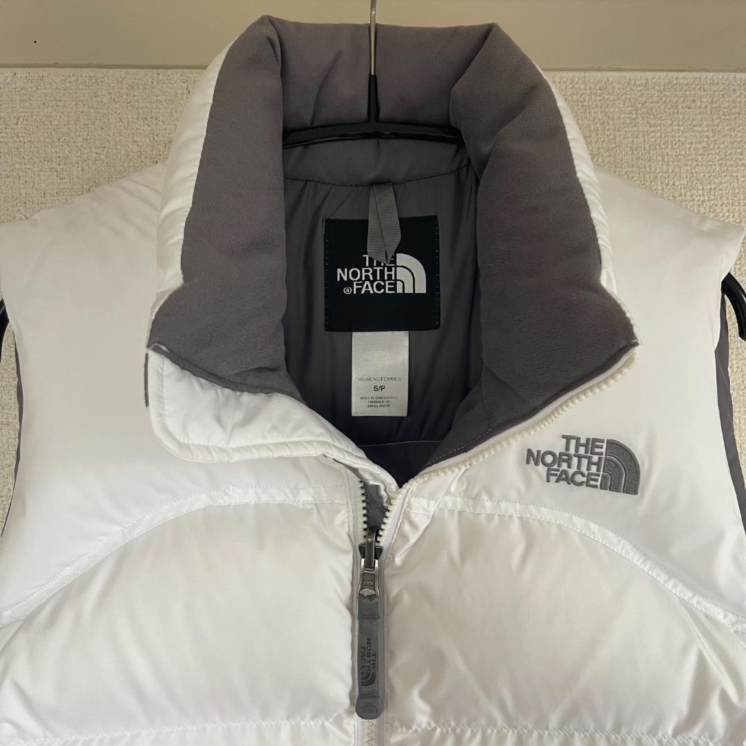ザノースフェイス ヌプシダウンベスト レディースS ホワイト 700フィルパワー