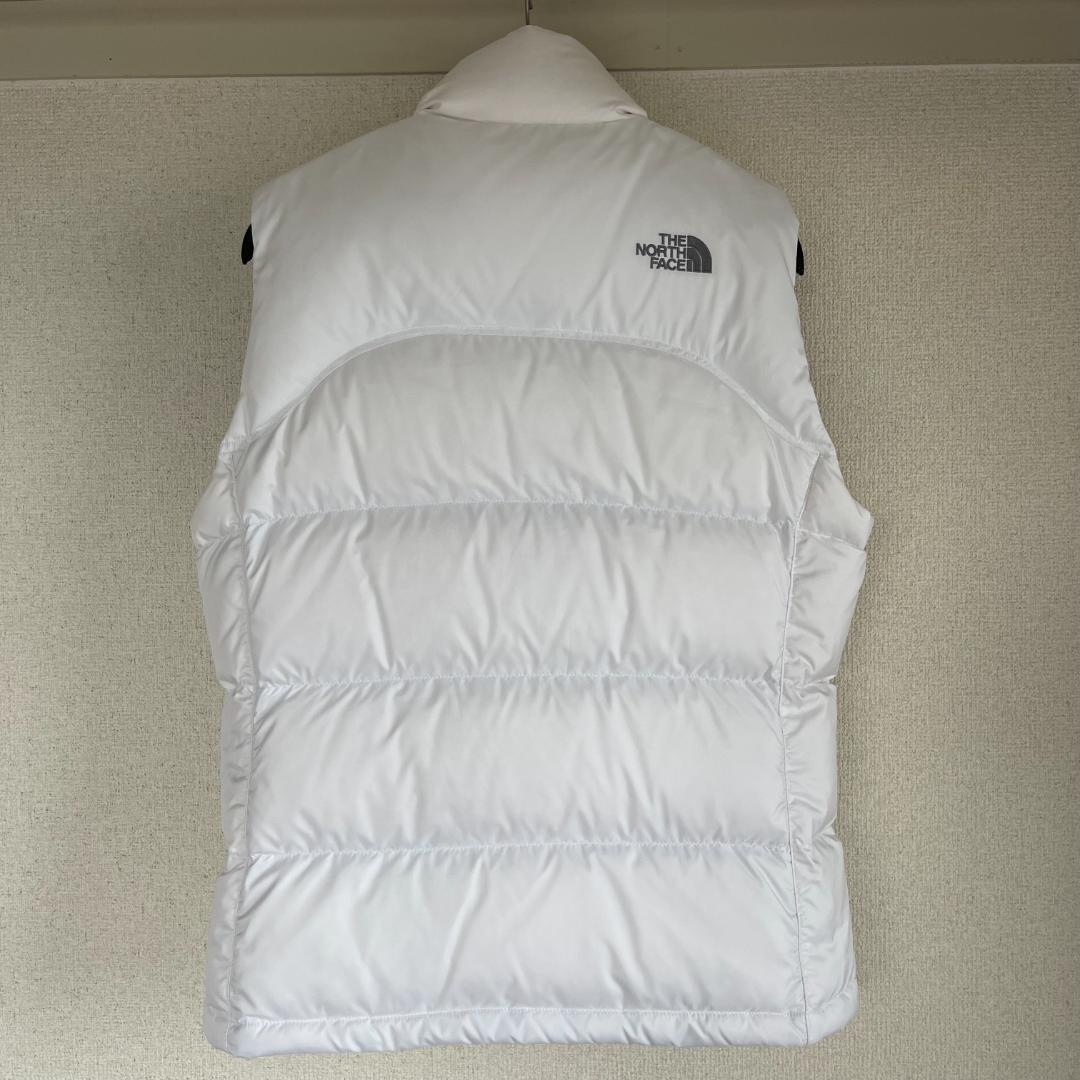 ザノースフェイス ヌプシダウンベスト レディースS ホワイト 700フィルパワー