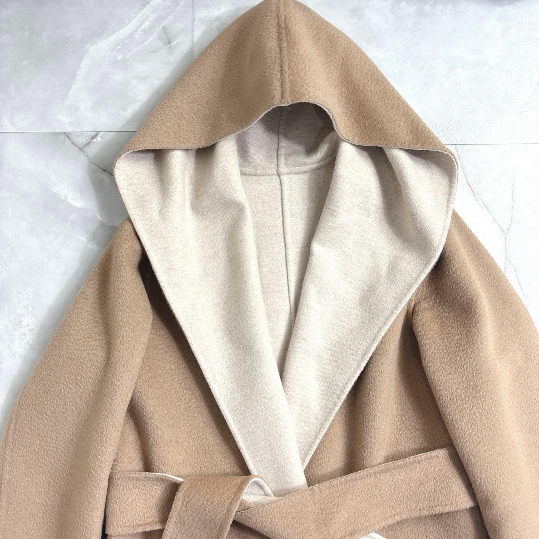 美品　マックスマーラ　クチートアマーノ　リバーシブル　コート　サイズ36キャメル