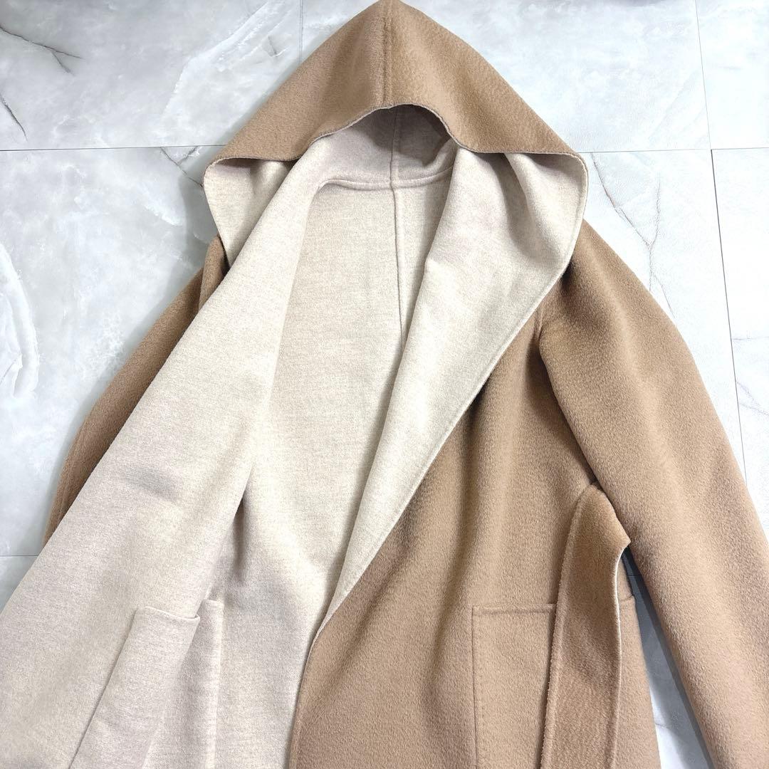 美品　マックスマーラ　クチートアマーノ　リバーシブル　コート　サイズ36キャメル