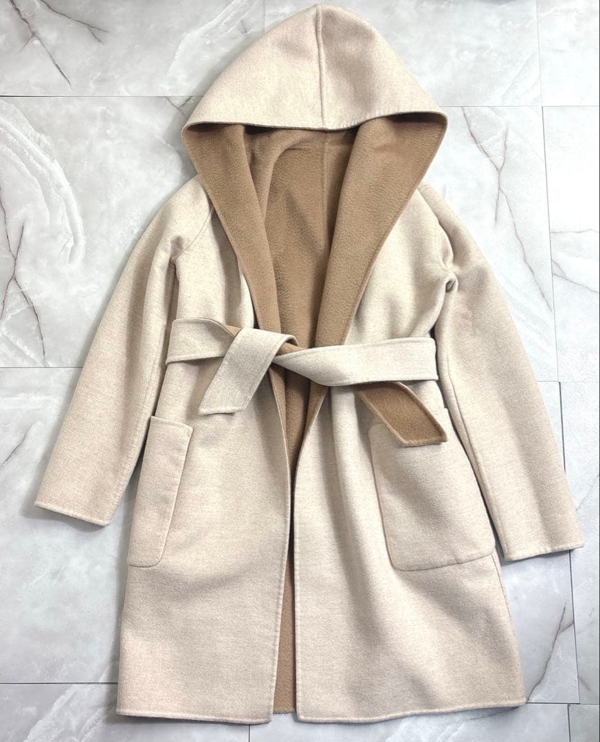 美品　マックスマーラ　クチートアマーノ　リバーシブル　コート　サイズ36キャメル