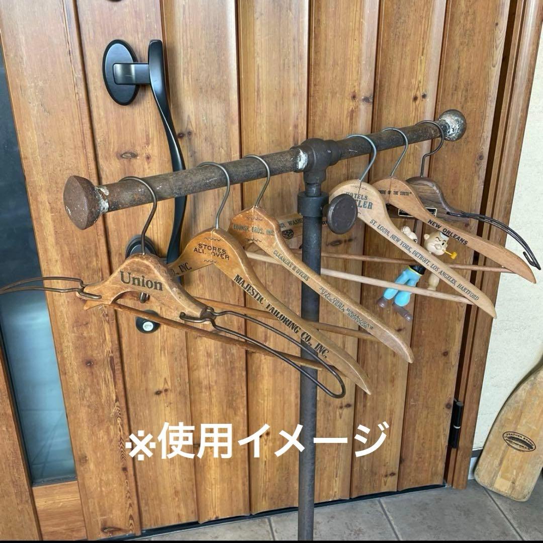 ヴィンテージ アイアン T字ハンガーラック インダストリアル シャビー 無骨