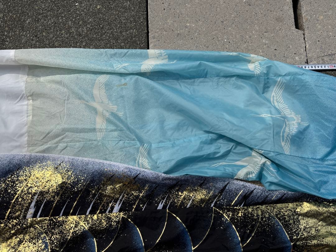 中古 鯉のぼり① 5m 金彩 こいのぼり 3色+吹流し こどもの日 節句