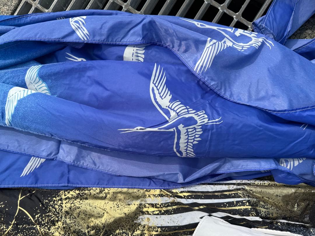 中古 鯉のぼり① 5m 金彩 こいのぼり 3色+吹流し こどもの日 節句