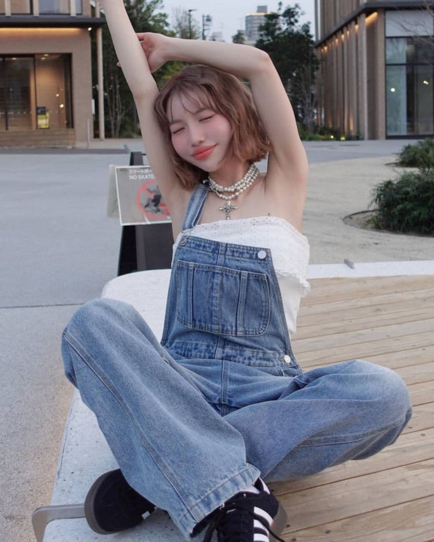 Darich ルーズデニムサロペット 【M】 ブルー