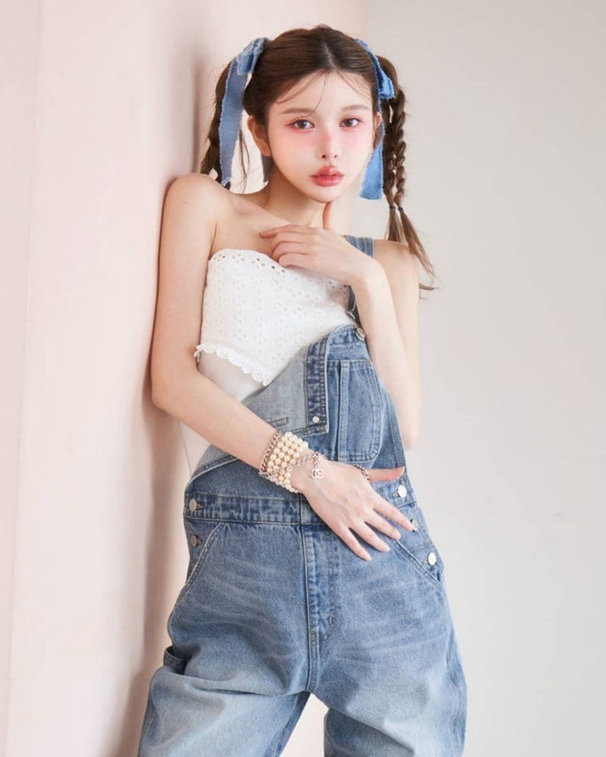 Darich ルーズデニムサロペット 【M】 ブルー