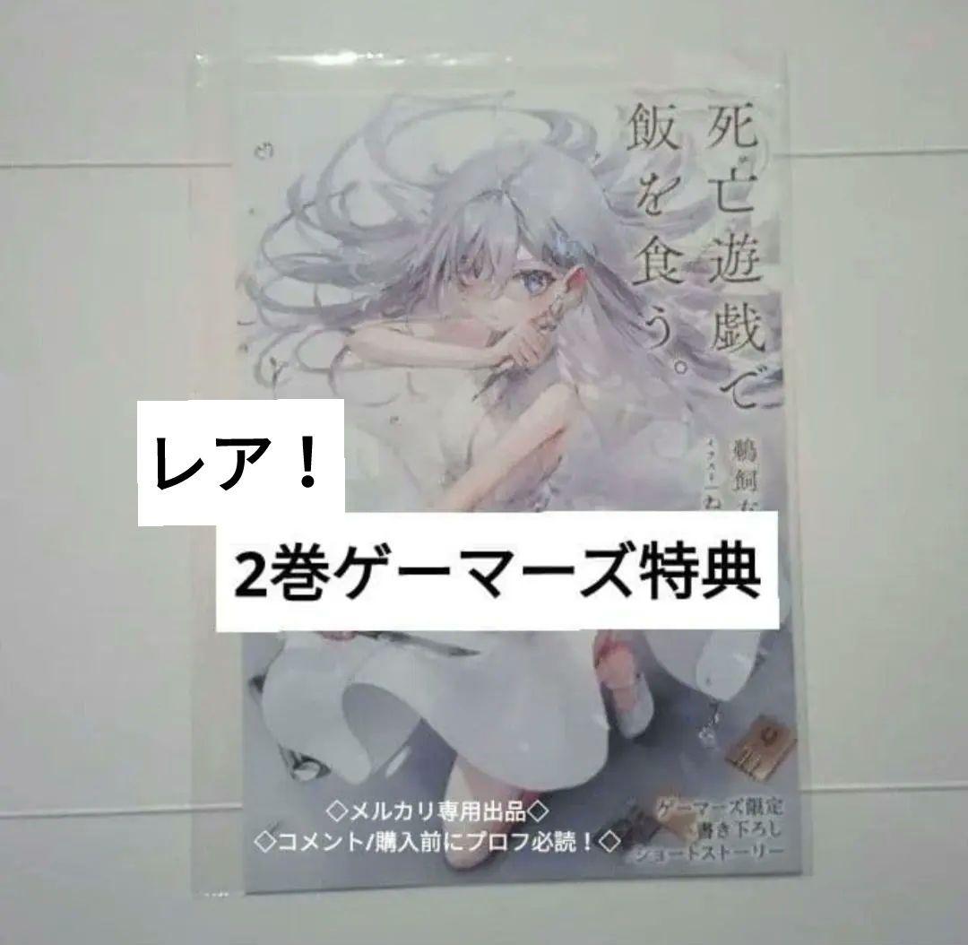 レア　死亡遊戯　小説2巻 ゲーマーズ 特典 リーフレット