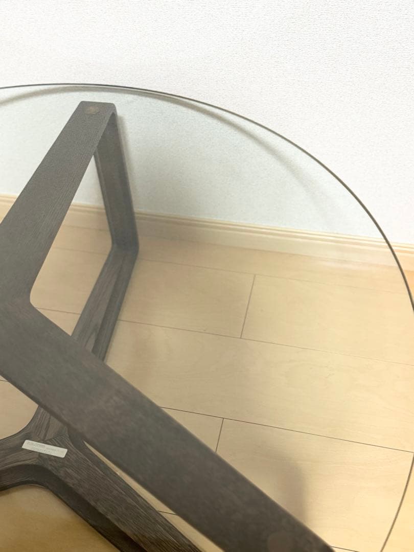 カリモク リビング　センターテーブル　ガラストップ　オーク