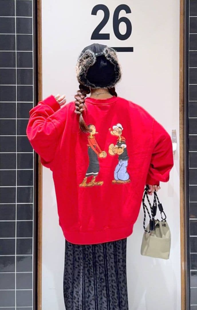 ニコアンド POPEYEスウェットトップス ユニセックス 新品タグ付き