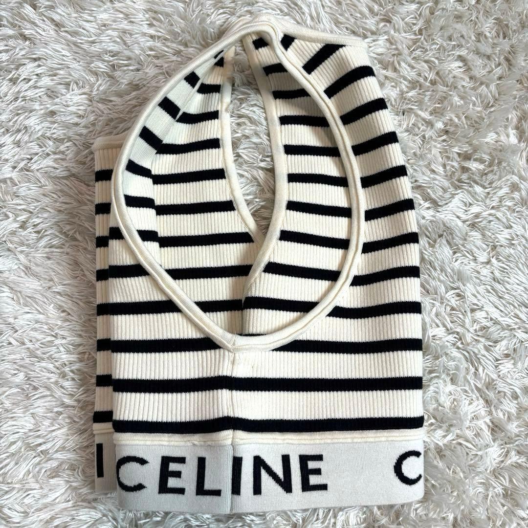 未使用級✨現行　CELINE セリーヌ　タンクトップ　クロップド　ボーダー