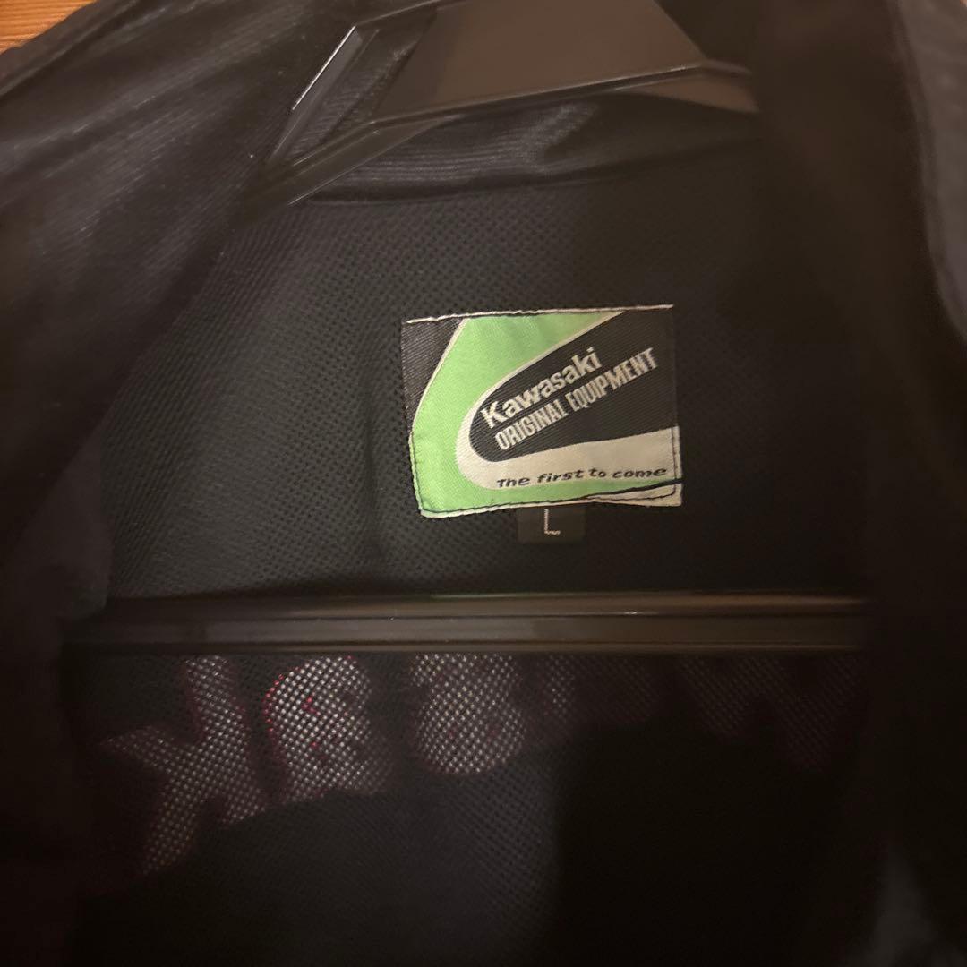 希少　Kawasaki 刺繍ロゴ　黒ジャケット