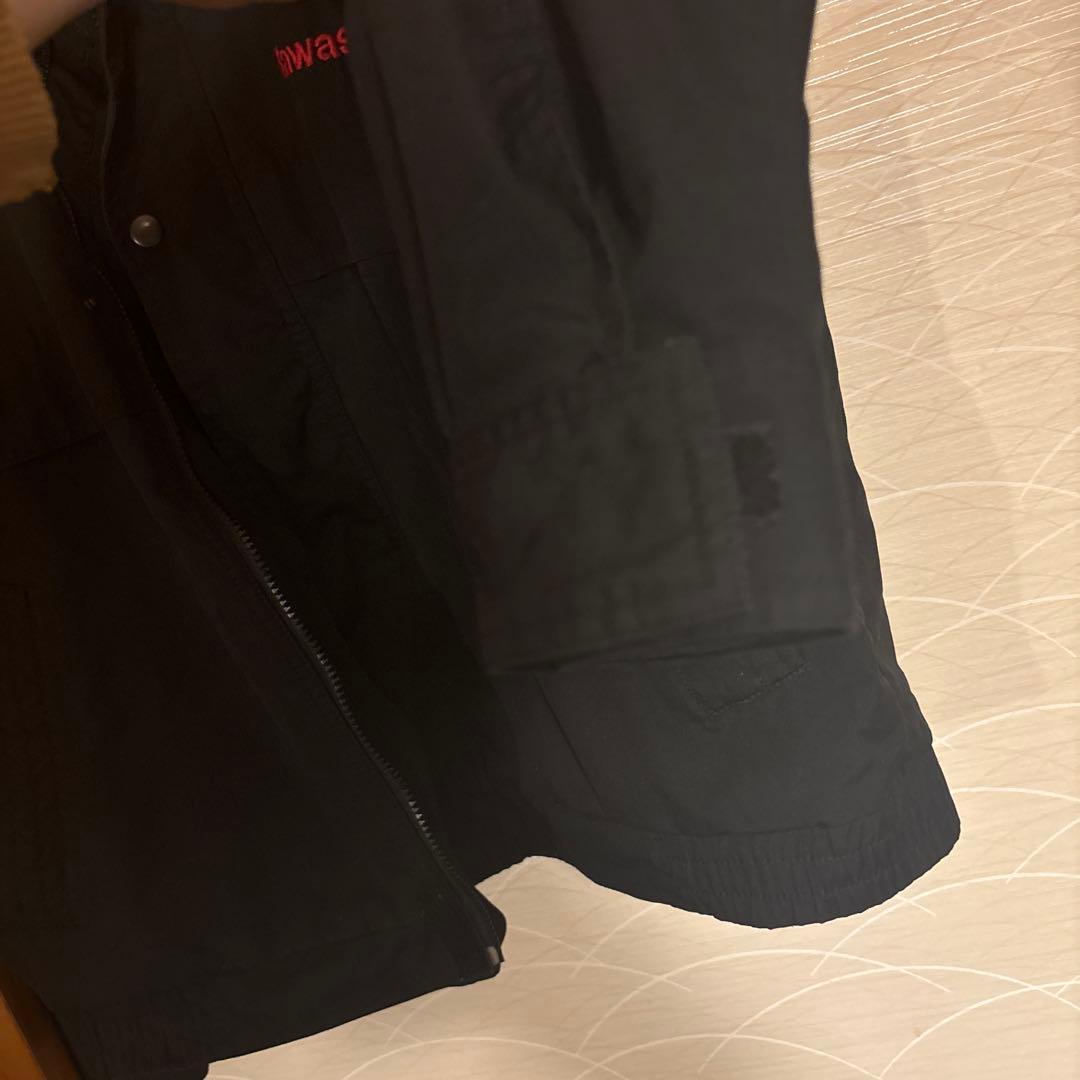 希少　Kawasaki 刺繍ロゴ　黒ジャケット