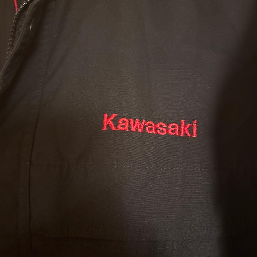 希少　Kawasaki 刺繍ロゴ　黒ジャケット