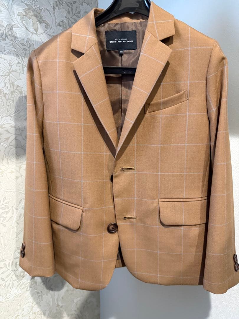 ウィンドペン チェック スーツ　グリーンレーベルリラクシング