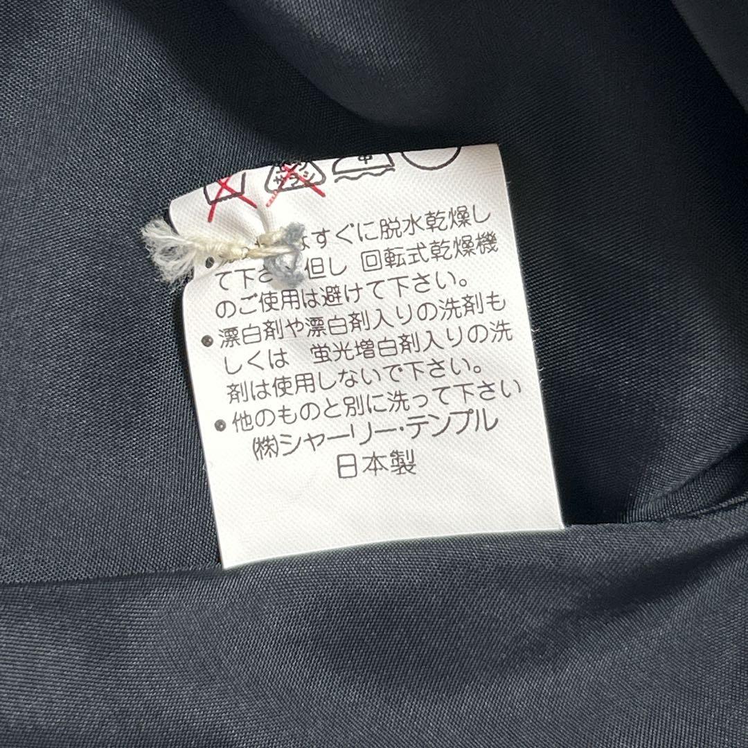 エミリーテンプル レース襟 バックリボン 長袖 フレアワンピース 160 日本製